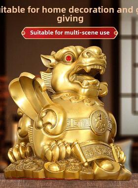 铜皮绣饰品，一副客厅店家庭书桌铜皮绣饰品开门工艺礼品