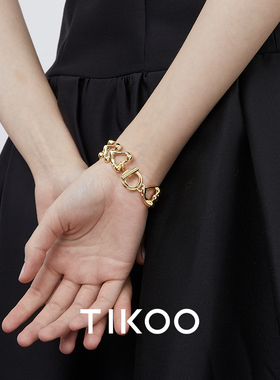 TIKOO爱心手链18K金原创设计轻奢