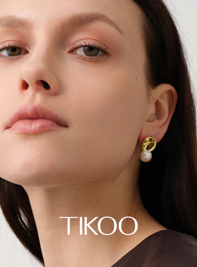 TIKOO珍珠耳钉高级气质新款