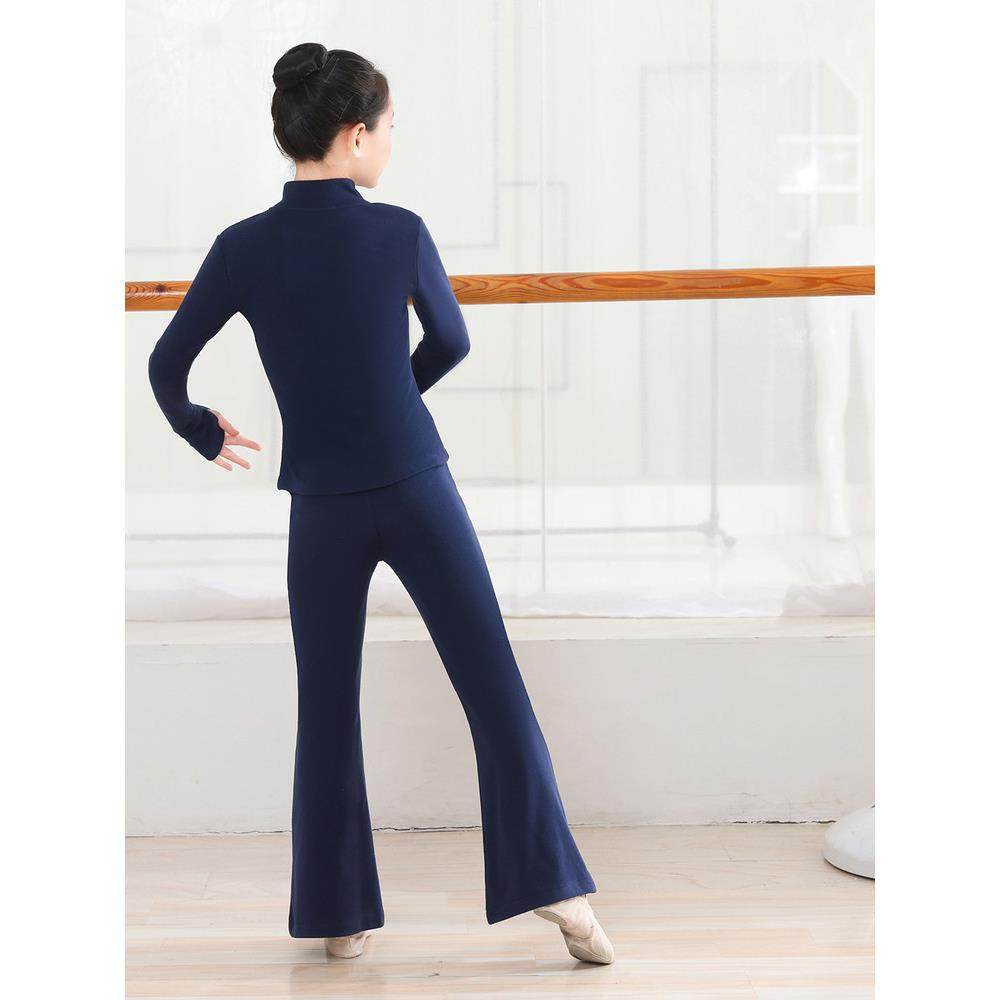 舞蹈服女童练功服秋冬德绒保暖套装长袖外套喇叭裤芭蕾中国舞瑜伽,淘宝优惠券,粉丝福利购,淘宝优惠卷