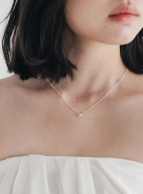 YAXN项链女吊坠项链S925纯银日韩系百搭小清新ins气质可爱首饰