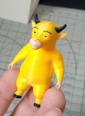 牛来手办电影黄牛抽象周边3d打印模型收藏桌面摆件公仔送朋友礼物