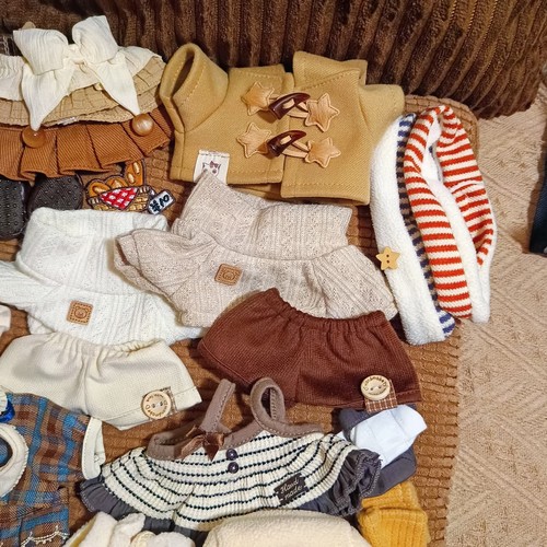 20cm棉花娃娃衣服可爱公仔玩偶换装无属性套装毛绒玩具生日礼物 - 图1