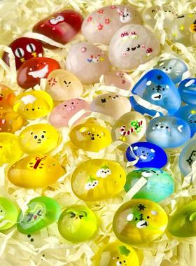 可爱迷你石头宠物桌面小摆件盲袋