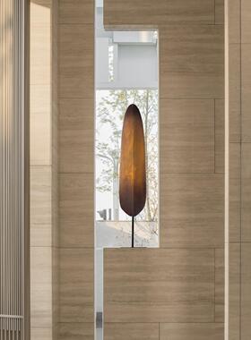 景泉木制工艺品室内软装酒店样板房装饰饰品售楼处入口雕塑艺术品