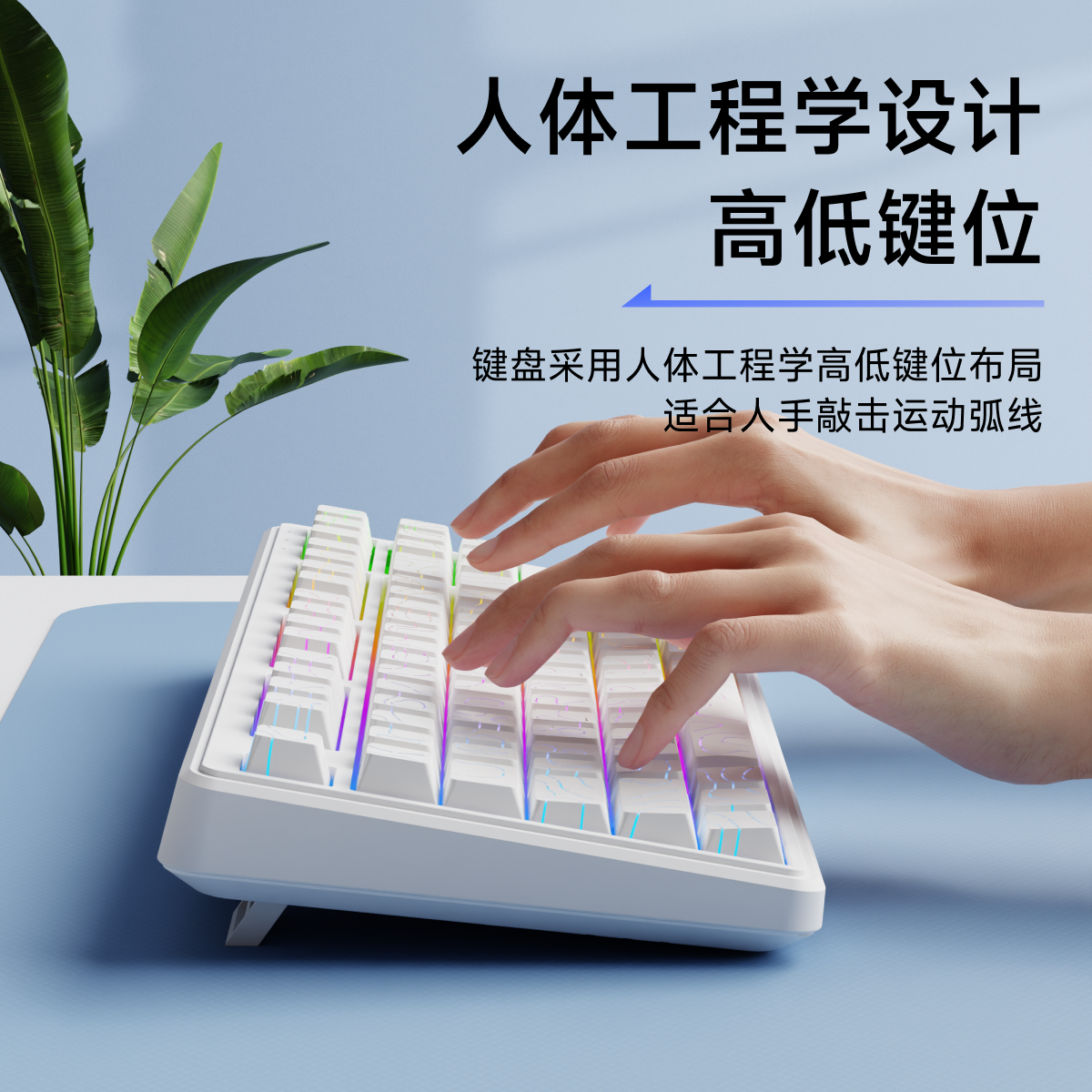 前行者V80无线键盘蓝牙三模侧刻机械手感电脑手机办公游戏有线87 - 图2