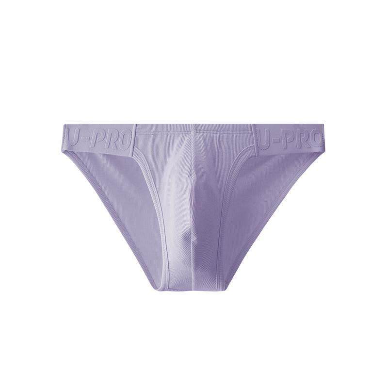 UPRO紫色螺纹高开叉舒适男士三角内裤高弹短裤,淘宝优惠券,粉丝福利购,淘宝优惠卷