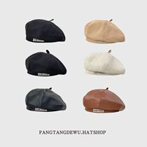 Berets with small head circumference womens star anise cap 2023 new autumn and winter 100 hitch little sign pumpkin hat