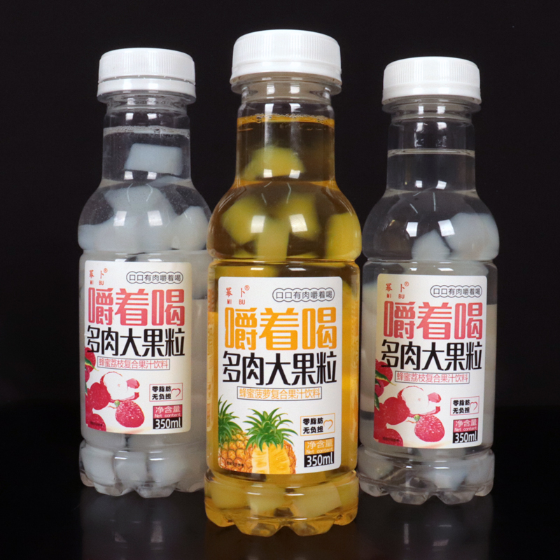 大果粒果汁饮料350ml*12瓶蜂蜜菠萝荔枝果味整箱买一送一临期清仓 - 图3