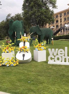 网红打卡户外景观花园庭院造景雕塑摆件金属大提琴简约居家装饰品