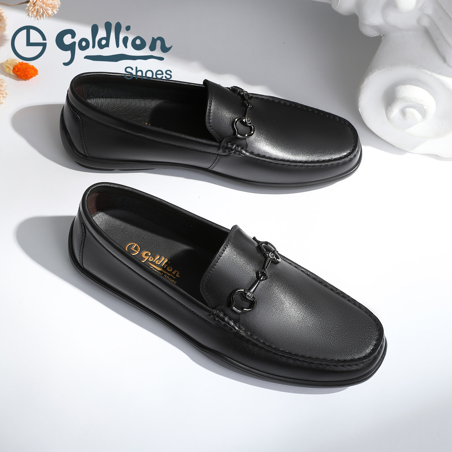 金利来官方商务真皮豆豆鞋一脚蹬软底乐福鞋休闲皮鞋正品26年新款,淘宝优惠券,粉丝福利购,淘宝优惠卷