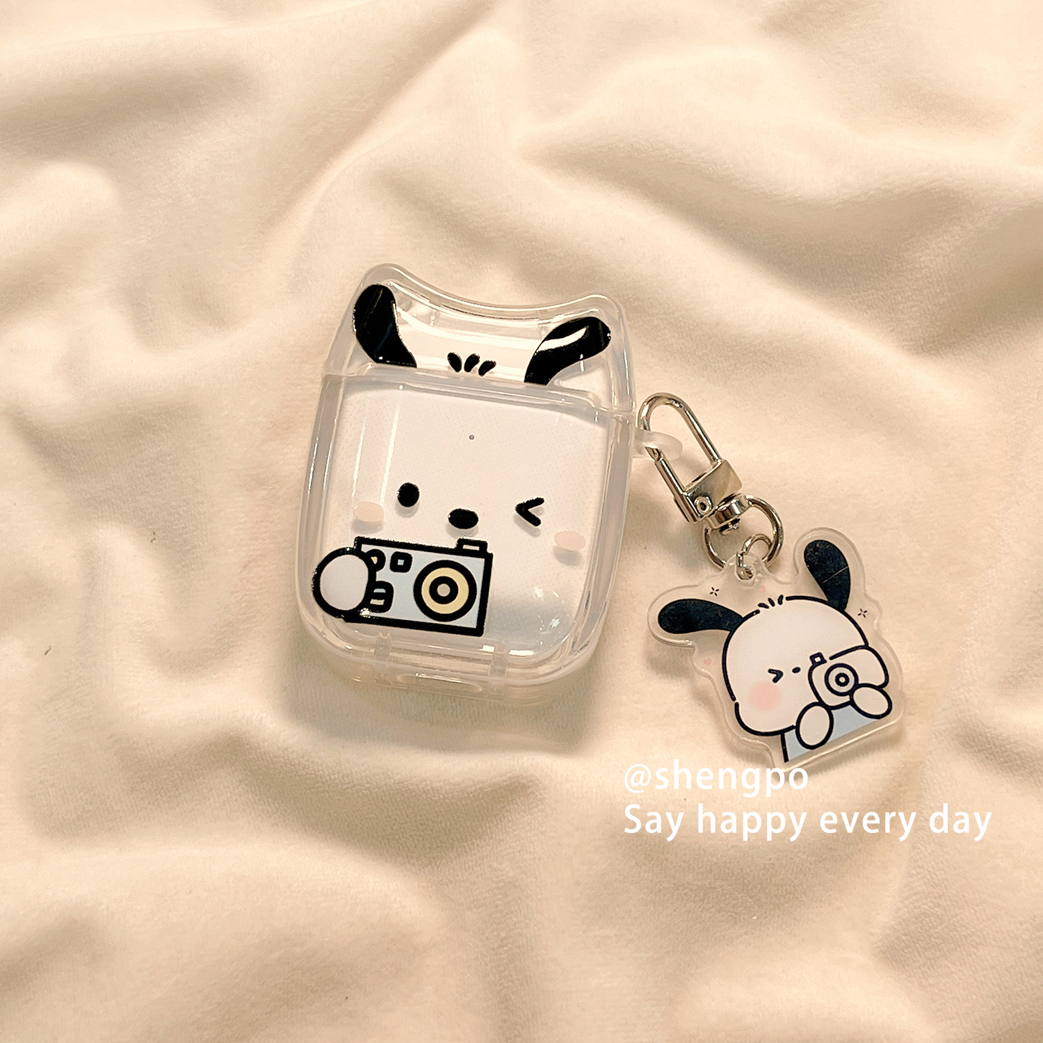 可爱hellokitty帕恰狗适用airpodspro3苹果无线蓝牙耳机壳airpods4新款airpods1/2代硅胶防摔三代pro2保护套 - 图0