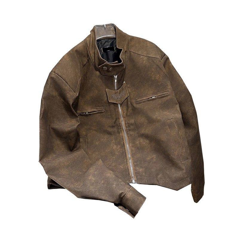 美式短款皮衣外套男女冬季加厚复古痞帅男装机车pu皮夹克棉服男冬,淘宝优惠券,粉丝福利购,淘宝优惠卷