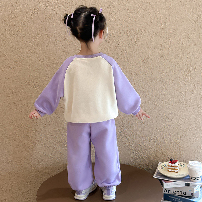 全棉纯棉女童卫衣套装春秋2025新款儿童哪吒亮片服装女宝宝秋装运,淘宝优惠券,粉丝福利购,淘宝优惠卷