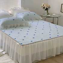 Ice silk mat bed skirt latex-piecie set 1 5 meters 1 8