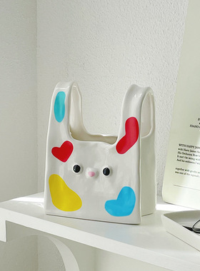 创意玄关花瓶摆件装饰品