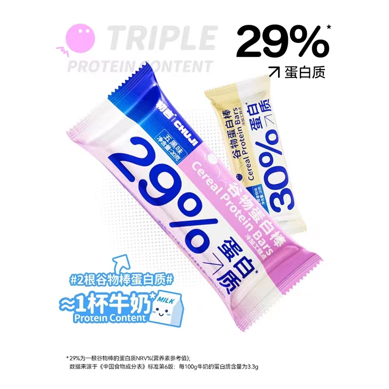 8月到期 初吉乳清蛋白棒威化饼干代餐膳食纤维能量临期特价零食品 - 图1