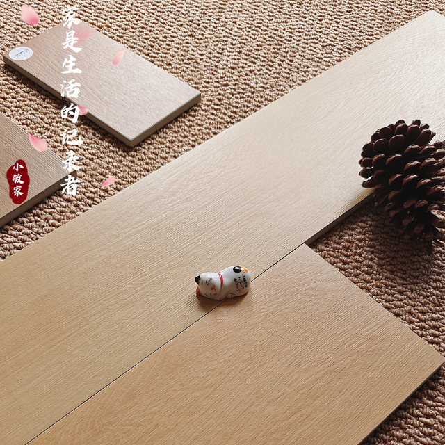 Xiaominjia Japanese-style log all-ceramic wood grain tiles 150x900 living room bedroom floor tiles matte non-slip floor tiles