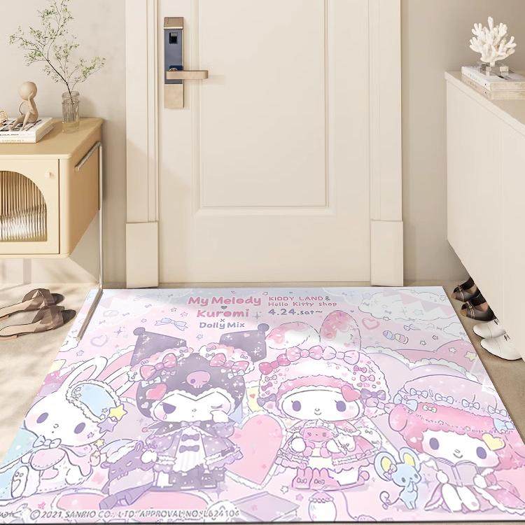 卡通库洛米进门地垫入户门垫可擦洗pvc儿童房门口地毯可裁剪脚垫,淘宝优惠券,粉丝福利购,淘宝优惠卷