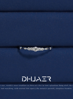 18K金人工钻石戒指女戒订婚戒指