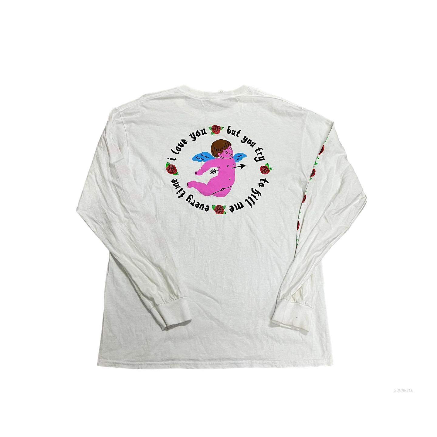 卡通天使印花长袖T恤男女通用情侣装街舞风春秋打底衫上衣,淘宝优惠券,粉丝福利购,淘宝优惠卷