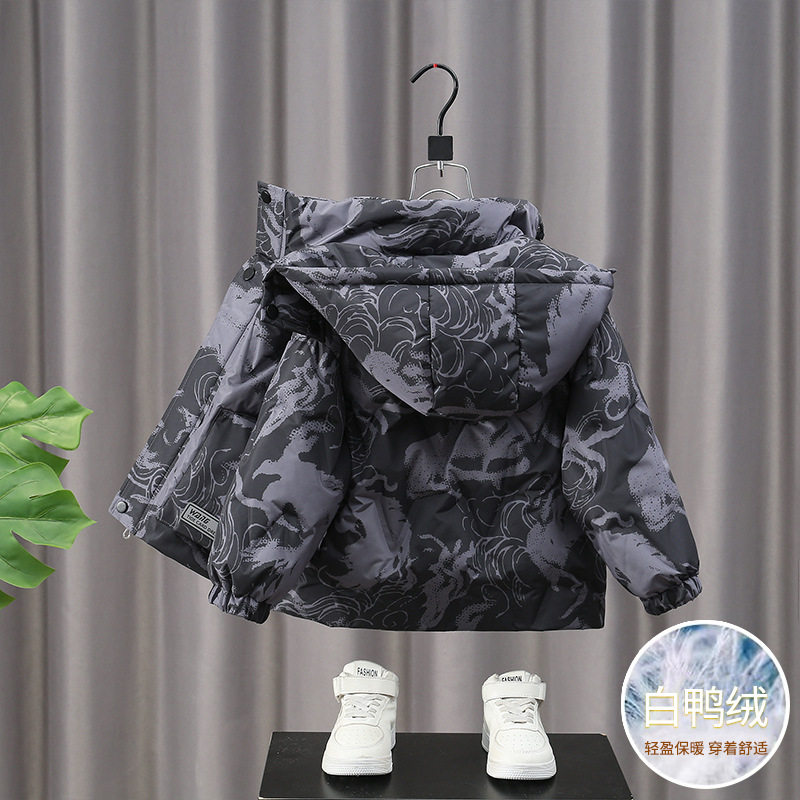 男童羽绒服冬款儿童白鸭绒棉服2025新款男孩秋装加厚保暖棉袄外套,淘宝优惠券,粉丝福利购,淘宝优惠卷