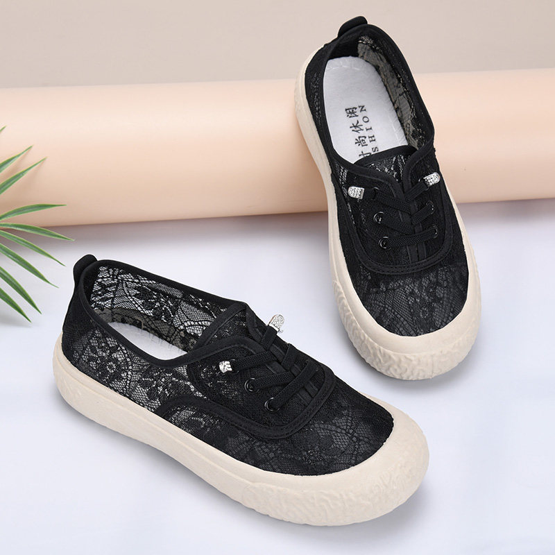 夏季老北京布鞋女网鞋透气蕾丝妈妈鞋浅口平底女士网面休闲渔夫鞋,淘宝优惠券,粉丝福利购,淘宝优惠卷