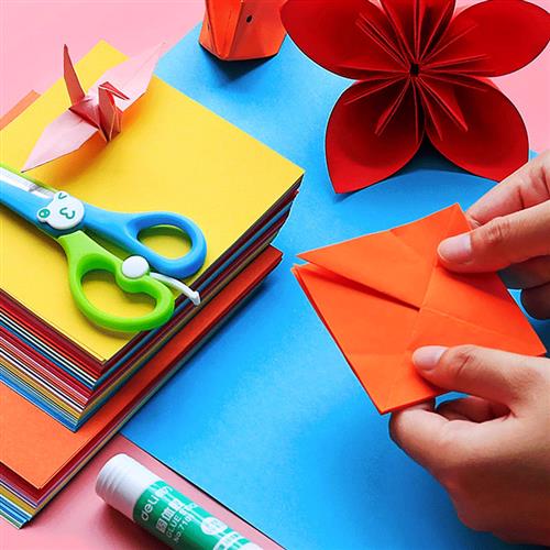 折纸彩纸套装幼儿园儿童小学生手工剪纸彩色制作材料卡纸剪纸书-图1