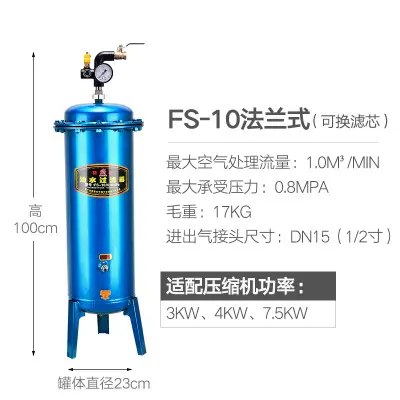 气泵空压机用油水分离器 压缩空气净化喷漆等气动气源精密过滤器 - 图0
