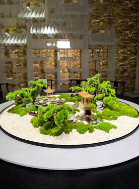 大圆桌中转盘花酒店桌饰桌花中国圆创意桌核心装饰装饰