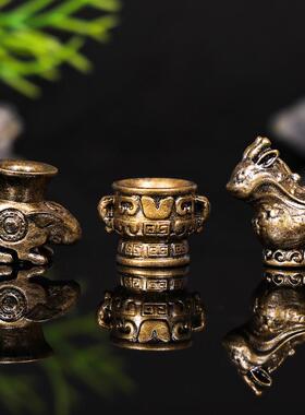 微景观仿真青铜器园艺造景家居桌面树脂diy工艺装饰品小摆件配件