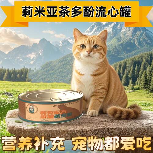 莉米亚猫流心罐头85g主食罐补充营养猫咪零食罐头猫草鸡肉茶多酚 - 图2