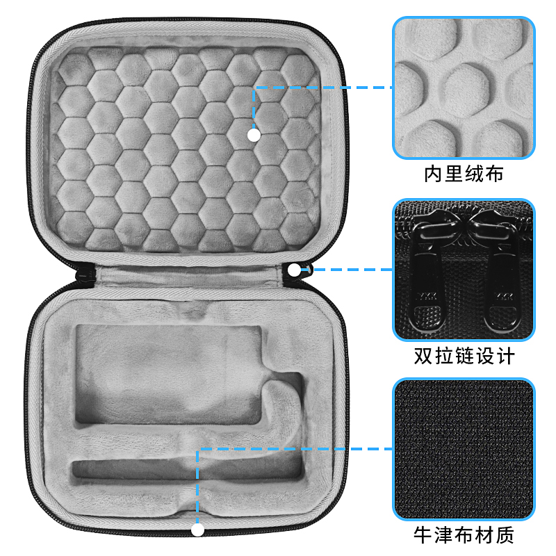 适用雷神THUNDEROBOT鼠标收纳包电竞游戏专用ML701 702 703收纳盒有线无标外设保护硬壳包袋套抗压防震便携包 - 图1