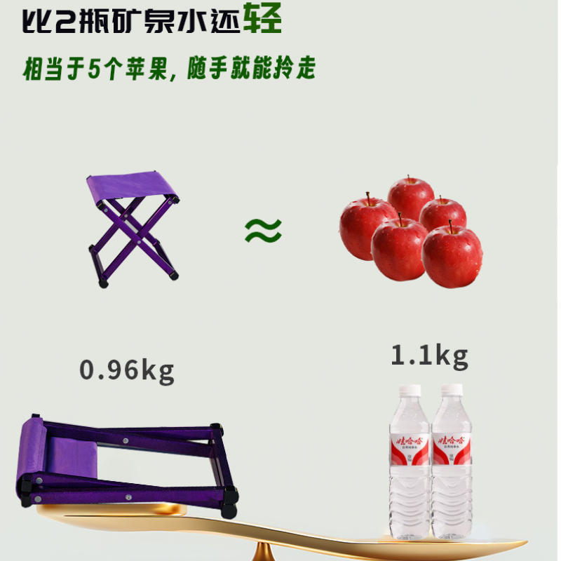 摩栈溢彩家居折叠凳：多彩色铝镁合金马扎矮凳可替换座面自重轻,淘宝优惠券,粉丝福利购,淘宝优惠卷