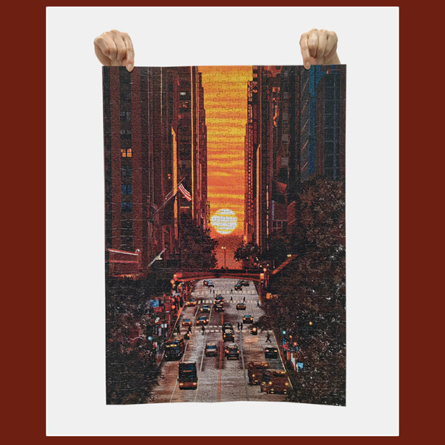 Comitok blue card paper adult hanging sun starry sky film