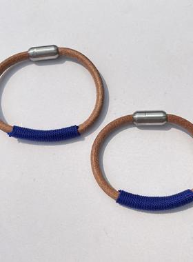 男女手镯牛皮钛钢民族风藏风五行