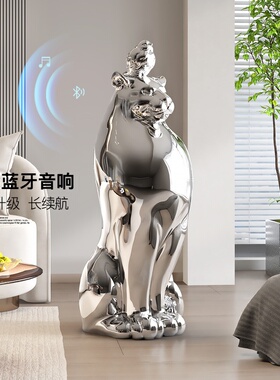 现代轻奢大型落地动物摆件家居装饰品客厅玄关电视柜旁雕塑感