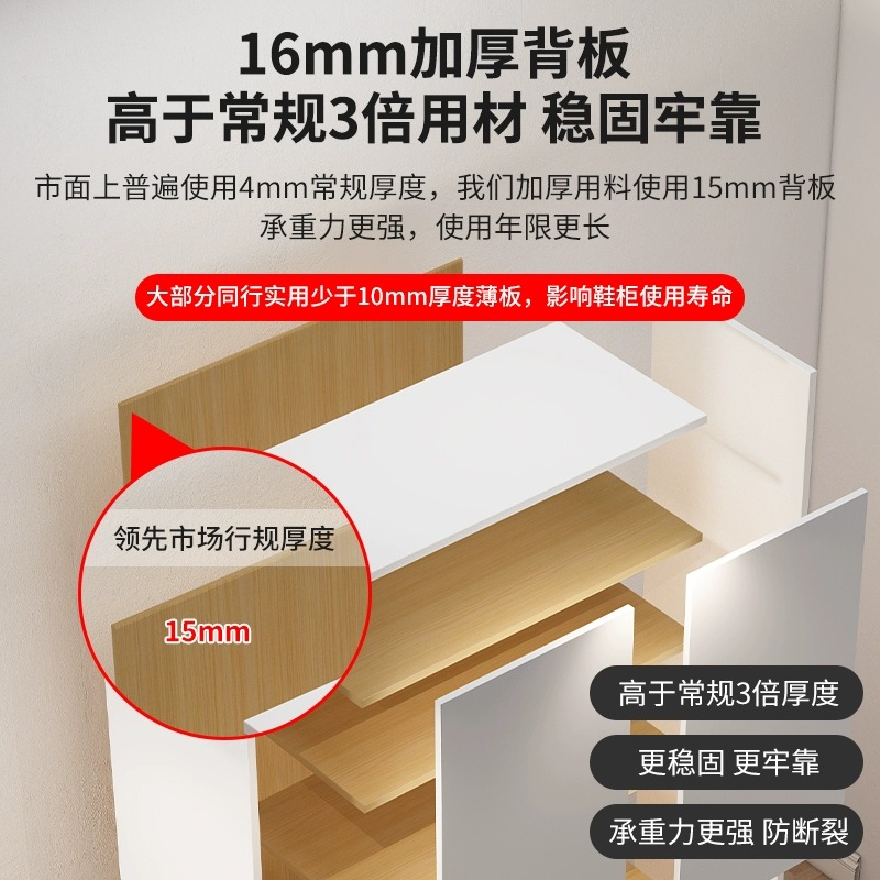 鞋柜家用门口2023爆款入户玄关柜一体靠墙进门大容量收纳柜储物柜