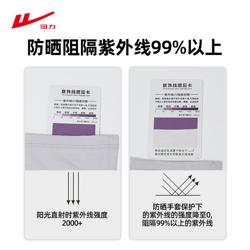 回力防晒防滑手套UPF50+冰爽透气速干防紫外线骑行可触屏冰丝薄款 - 图1