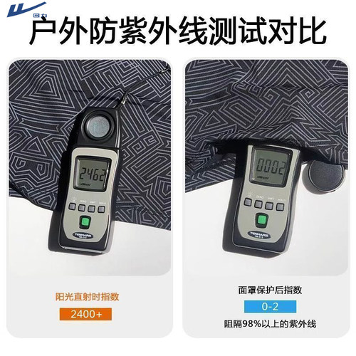 回力夏季防晒面罩男士透气口罩开车骑行遮阳防紫外线户外挂耳脸罩 - 图0