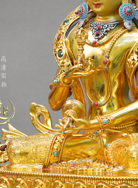 紫金莲尼泊尔工艺藏传密宗尼泊尔金金刚萨埵纯铜手工錾刻