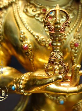 紫金莲黄铜祝福藏式纯手工