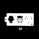 Окрашенный шаблон для лица, доска для рисования, ручная роспись, «сделай сам»