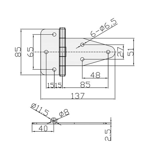 电柜铰链 工业设备柜门合页 通讯工具箱开关 柜铰链CL115新品现货 - 图2