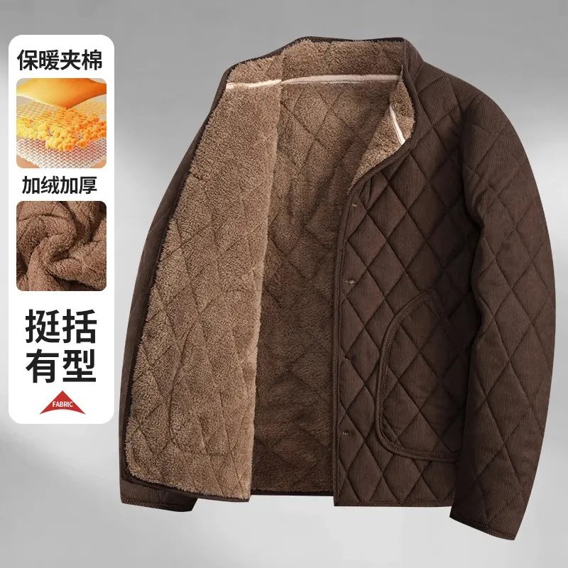中老年上装冬季常规款内穿外穿加绒加厚宽松型棉衣秋冬厚款男士,淘宝优惠券,粉丝福利购,淘宝优惠卷
