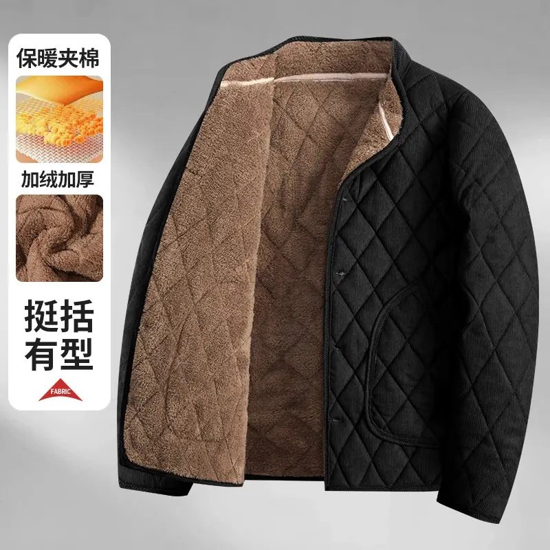 中老年上装冬季常规款内穿外穿加绒加厚宽松型棉衣秋冬厚款男士,淘宝优惠券,粉丝福利购,淘宝优惠卷