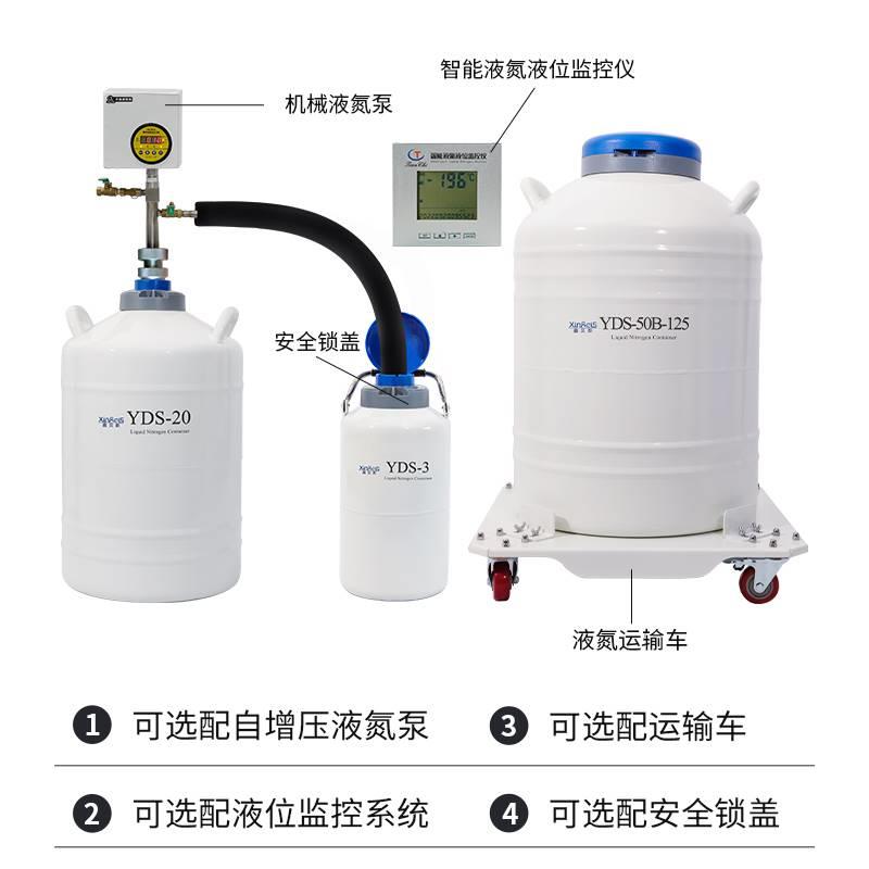 鑫贝斯液氮罐10升30升3升20升2升50小型便携液氮储存冷冻容器桶瓶 - 图0