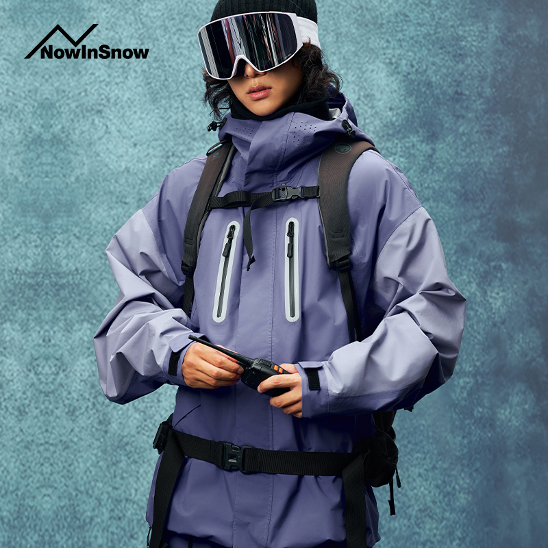 nis雪现单板滑雪服男套装防风防寒宽松滑雪衣3l保暖专业美式雪服 - 图2