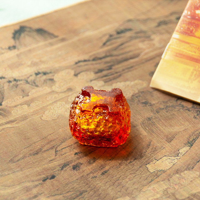 Handmade glazed pocket small incense burner creative incense stick incense base tea room tea ceremony decorative tea table ornaments