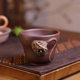 Purely handmade purple sand lotus frog tea cup, high-end Kung Fu tea set, master cup, high-end personal tea tasting single cup